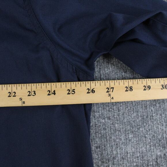 Ben Davis Shirt Mens XL Half Zip Long Sleeve Navy Long Sleeve Mechanic Workwear - Picture 8 of 10